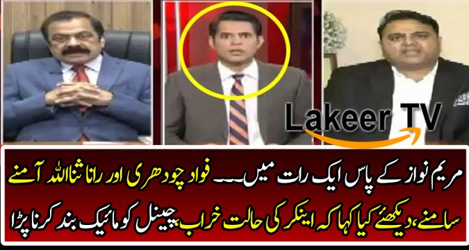 Intense Hot Conversation between Fawad Ch & Rana SanaUllah