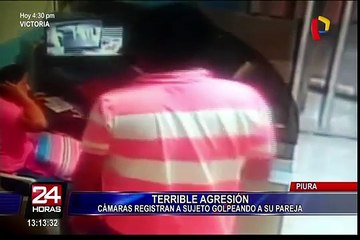 Piura: hombre agrede brutalmente a su pareja dentro de hostal