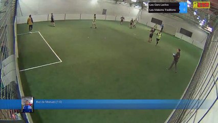 But de Manuel (1-0) - Les Gars Lactics Vs Les Maisons Traditions - 07/11/17 19:00 - LIGUE 3