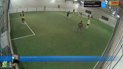But de Sébastien  (5-4) - Les Gars Lactics Vs Les Maisons Traditions - 07/11/17 19:00 - LIGUE 3