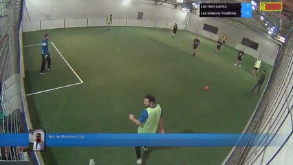 But de Maxime (7-4) - Les Gars Lactics Vs Les Maisons Traditions - 07/11/17 19:00 - LIGUE 3