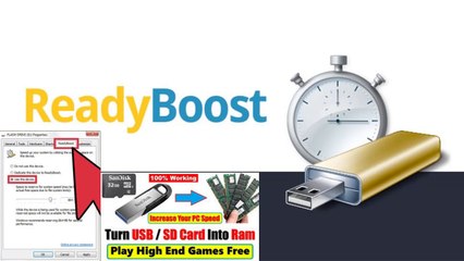 How to Use Pen Drive As RAM(Speed up your PC)Ready boost
