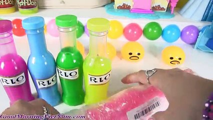 Những Chai Slime Sắc Màu RLO Eggs Yolk Cho Trứng Lười Ăn | Chị Bí Đỏ