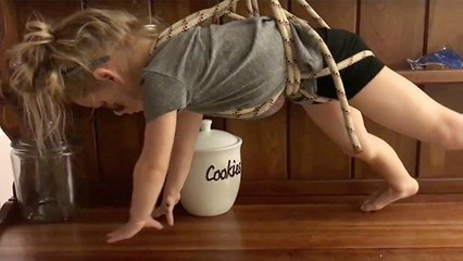 Toddler's Cookie Heist Proves She Needs A 'Partner In Crime'