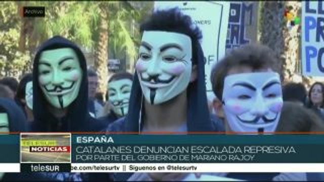 Soberanistas catalanes afirman que Rajoy quiere crminalizar su huelga