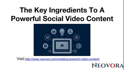 The Key Ingredients To A Powerful Social Video Content