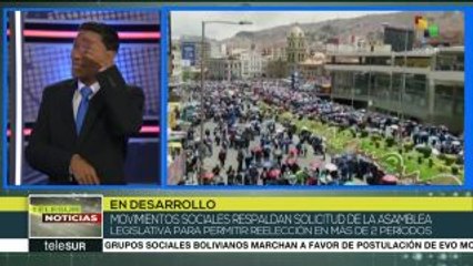 Bolivia: marchan en apoyo a la reelección en más de dos periodos