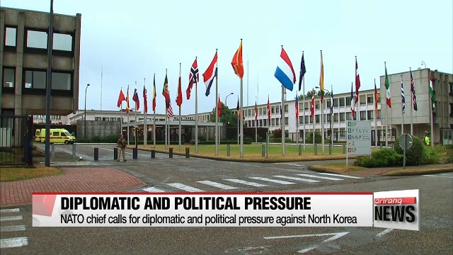 NATO chief calls for diplomatic and political pressure against North Korea
