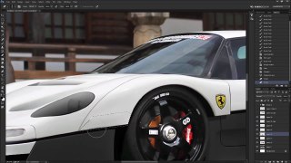 Render a custom Ferrari F50 from an image with Yasid Design