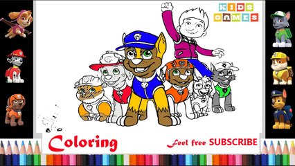 Nursery Rhymes ♫ Paw Patrol Coloring ♫ Paw Patrol Song♫ Kids Games