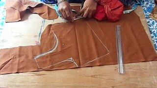 Lining design blouse cutting in Telugu for Beginners