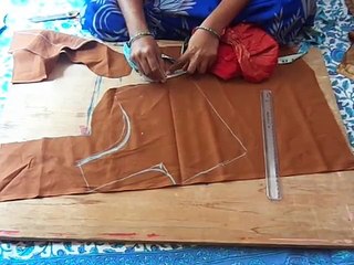 Lining design blouse cutting in Telugu for Beginners