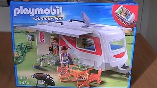 Playmobil 5434 Summer Fun Caravan Unboxing And Review