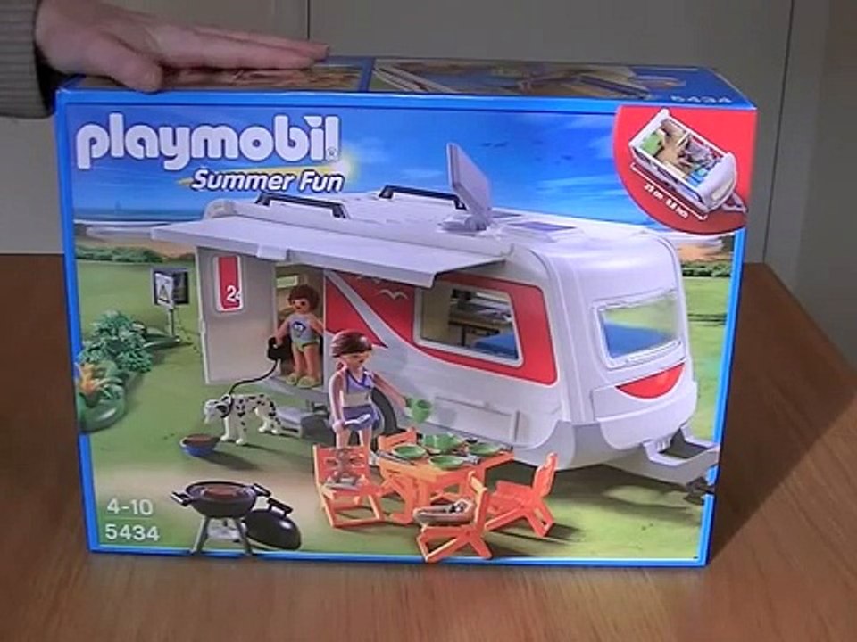Playmobil 5434 Summer Fun Caravan Unboxing And Review