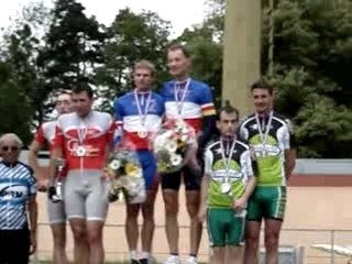 Podium du championnat de france handisport sur piste