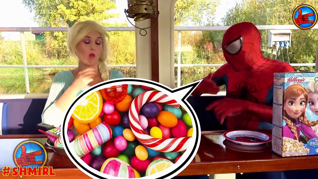 Spiderman Elsa Frozen SNAPCHAT FUN! Superheroes in Real Life Spidergirl Frozen Elsa Joker Spiderman
