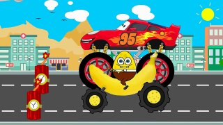 Learn Colors with Lightning McQueen Disney Cars Spiderman Race Car Wash Video for Kids