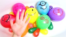 MEGA COMPILATION Finger Family Song with wet Balloons Learn Colors nursery rhymes for toddlers