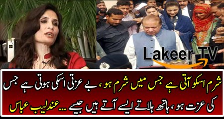 Andleeb Abbas Insults And Criticizes Maryam And Nawaz Sharif