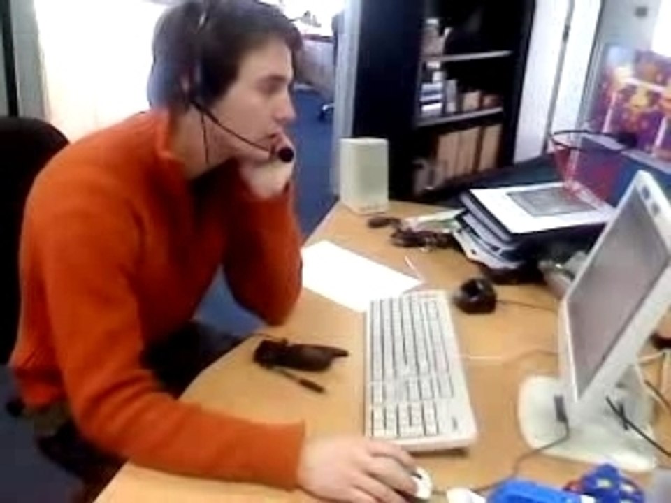 Fabien au boulot
