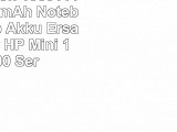 TOKUYI Liion 10801110 Volt 5200mAh Notebook Laptop Akku Ersatzakku für HP Mini 1103100