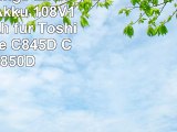 Hochleistungs LiIon Qualitäts Akku 108V111  4400mAh für Toshiba Satellite C845D C850