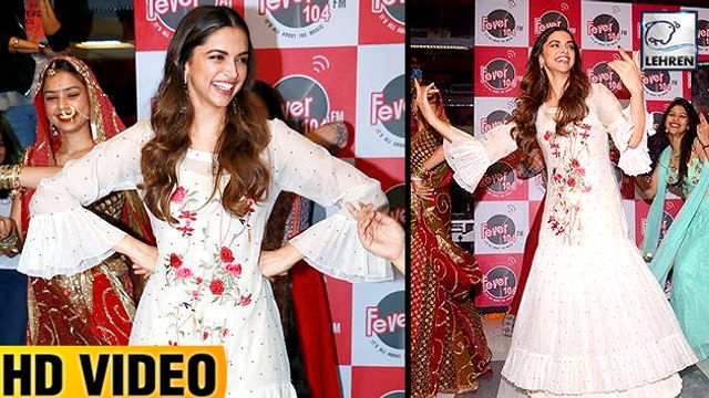 Deepika Padukone DANCES On Ghoomar Song At Fever 104 FM