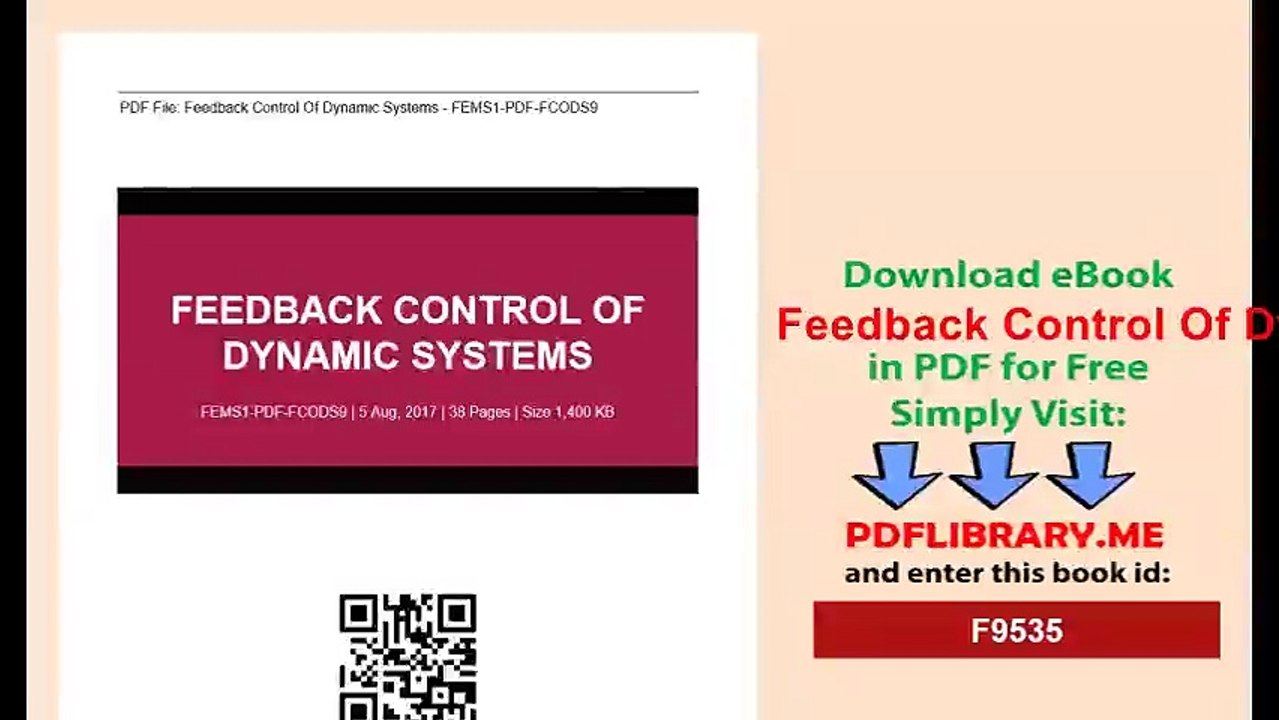 Feedback Control Of Dynamic Systems