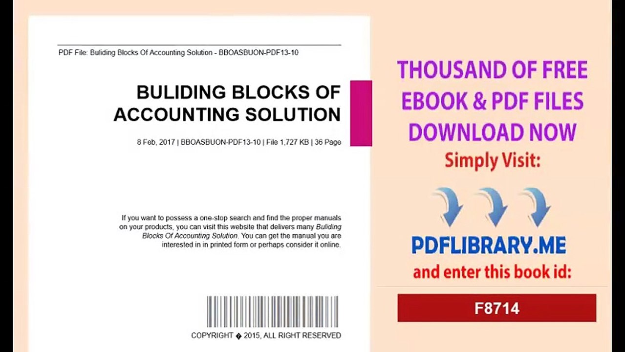 Buliding Blocks Of Accounting Solution
