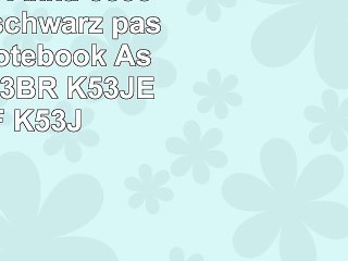 vhbw LiIon Akku 6600mAh 111V schwarz passend für Notebook Asus K53B K53BR K53JE