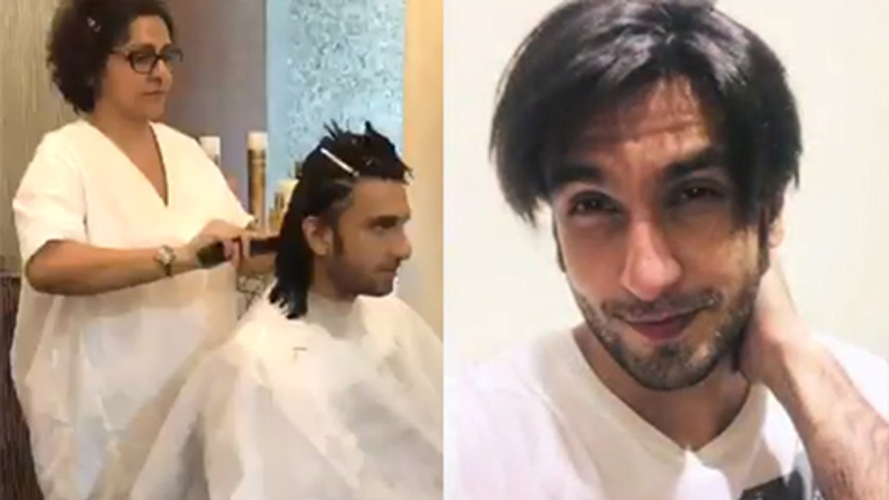Ranveer Singh Cuts His Hair LIVE on Camera | Bollywood Now