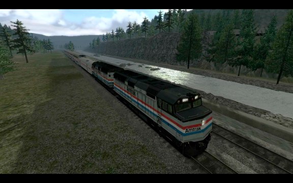 Train Simulator 2017 Amtrak EMD F40PH Locomotive Sparks to Truckee