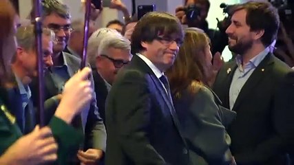Más de 200 alcaldes independentistas en Bruselas con Puigdemont