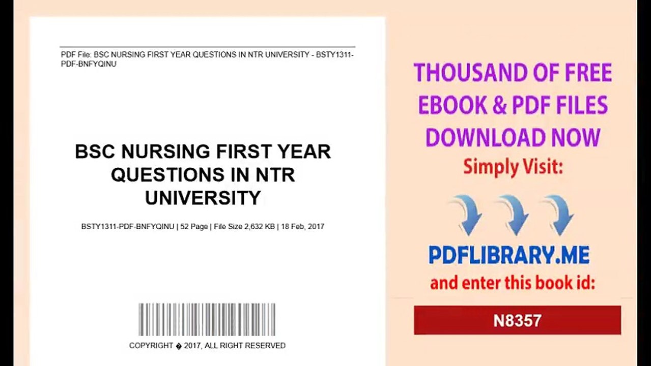 BSC NURSING FIRST YEAR QUESTIONS IN NTR UNIVERSITY