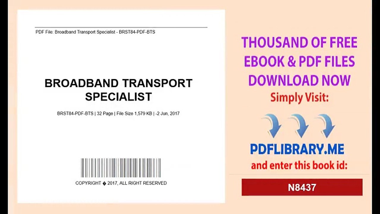 Broadband Transport Specialist