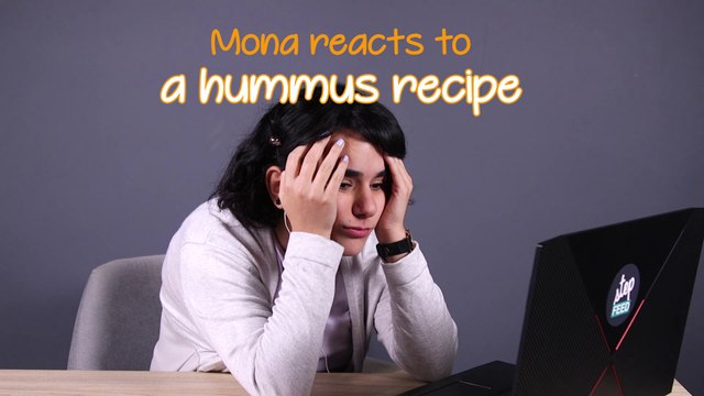 Mona Reacts: to a sabotaged hummus recipe. She ain't happy