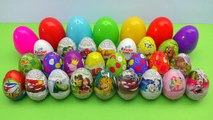 93 Surprise Eggs, Kinder Surprise Свинка Пеппа Маша и Медведь Cars 3 Disney P