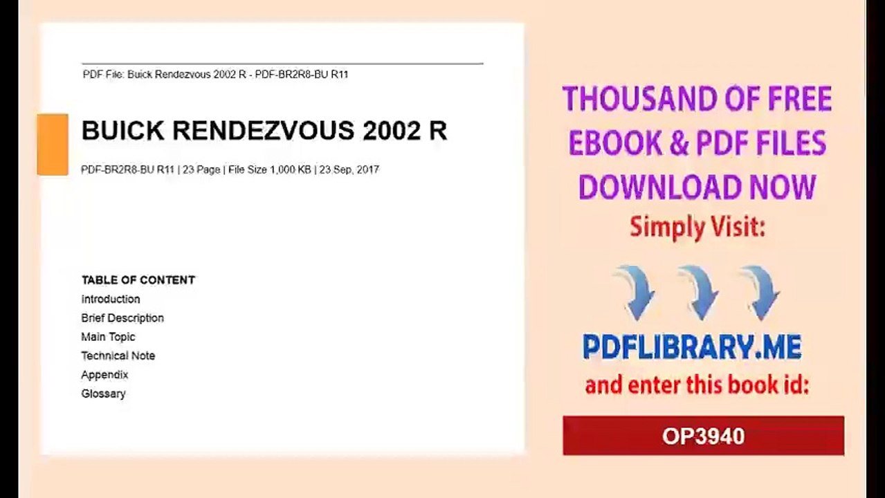Buick Rendezvous 2002 R