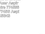 1110V 6600mAh Ersatz Akku für Acer Aspire 7745 Aspire 77455602 Aspire 7745G Aspire