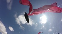 Two Paragliders Have A Scary Close Call Flying In Formation Over Austria