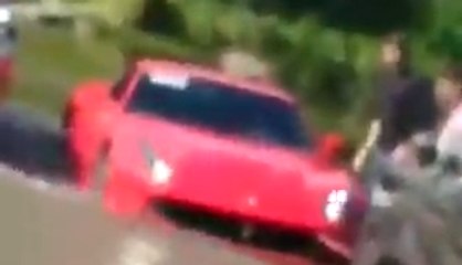 Whoever Owns This Ferrari Is Having A Very Bad Day