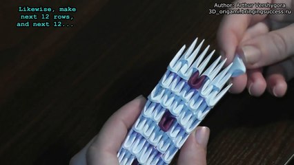 3D origami cobra snake serpent tutorial (instruction)