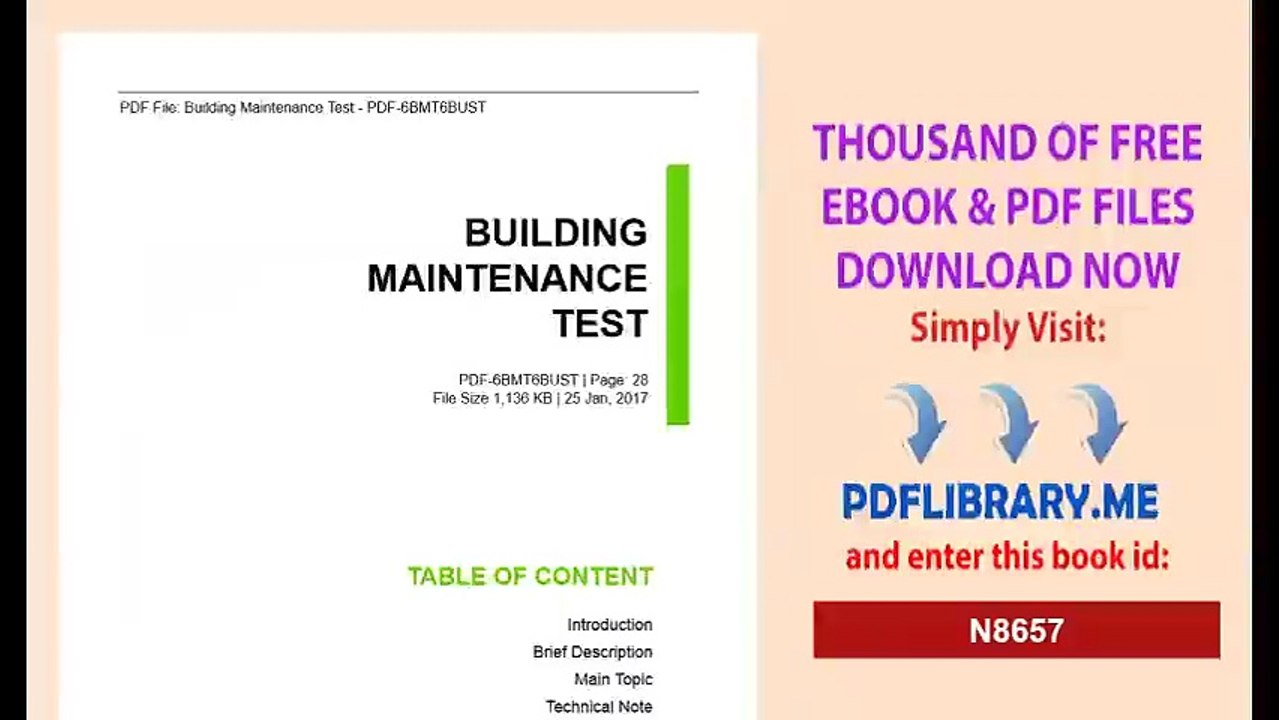 Building Maintenance Test