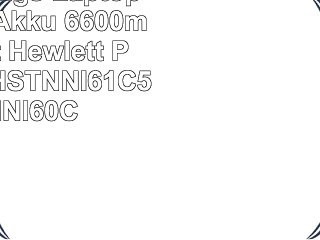 Hochleistungs Laptop Notebook Akku 6600mAh ersetzt Hewlett Packard HP HSTNNI61C5
