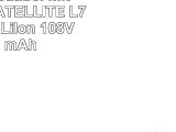 Akku kompatibel mit TOSHIBA SATELLITE L7501XP mit LiIon 108V 4400 mAh