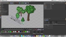 How to make LowPoly Trees - Cinema4D