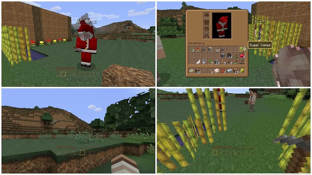 Minecraft PS4 Edition: 4 Player Adventure - #1 The Start!!(Family Multiplayer Split Screen)