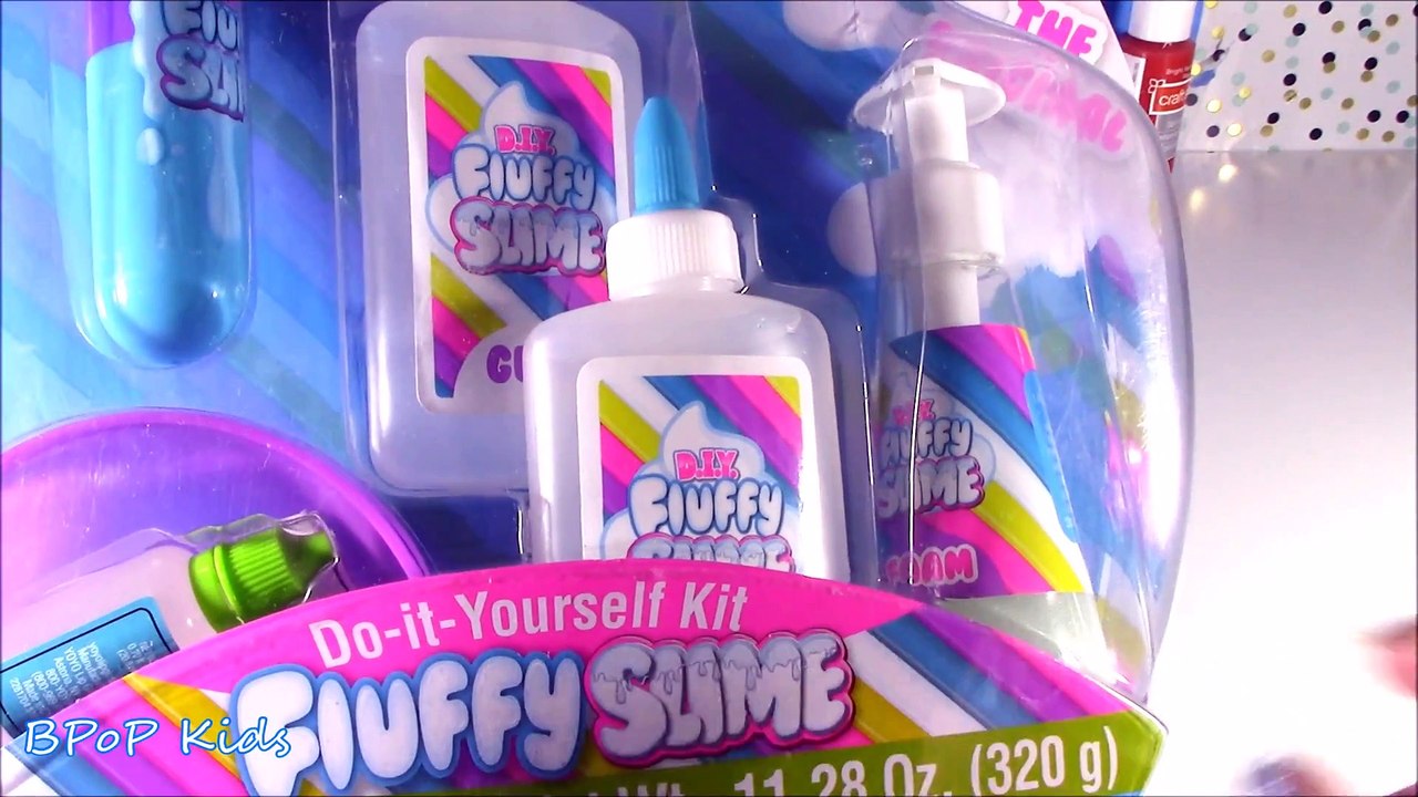 DIY Fluffy SLIME Kit! Mix & Make Stretchy Slime with FOAM SOAP! Contact Solution! No Borax! FUN