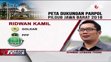 Peta Dukungan Parpol Pada Pilkada Jabar 2018