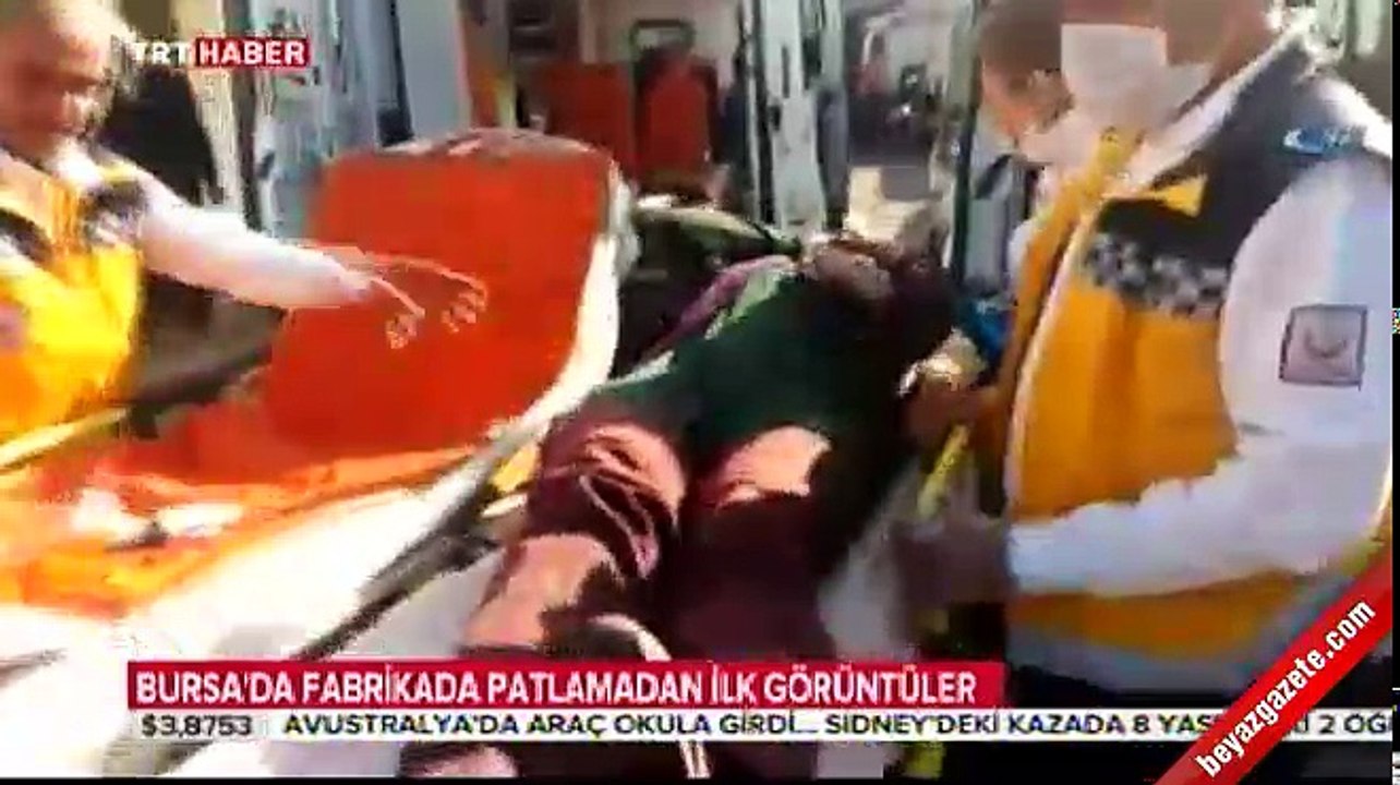 Bursa'da fabrikada patlama